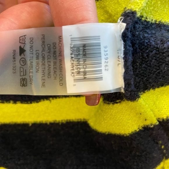 Vince Camuto Striped Chenille Knit Dolman Sleeve Ribbed Trim Turtleneck … - Picture 7 of 8